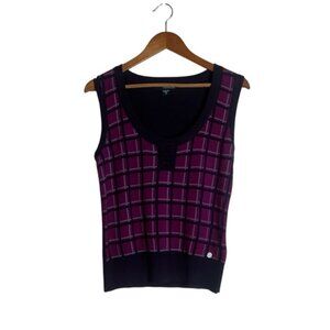 Point zero Nicole Bensti knit tank top Size small
